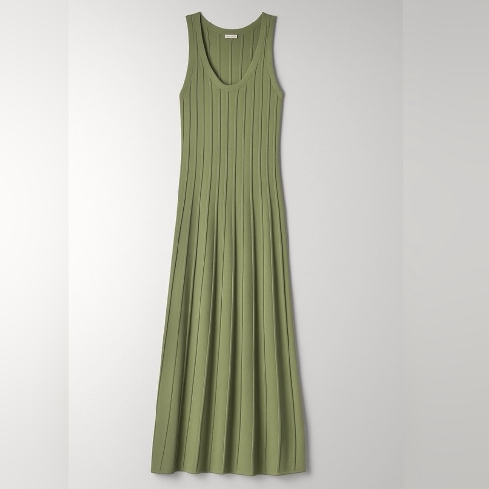 Aritzia Bursa dress size small EUC beautiful Green Sleeveless Maxi Dress
